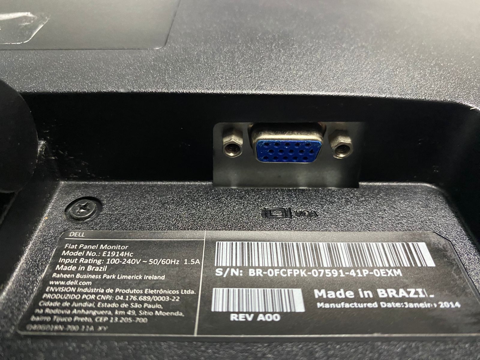 MONITOR DELL E1914HC 19'' VGA 60Hz (Usado) - Imagem 5